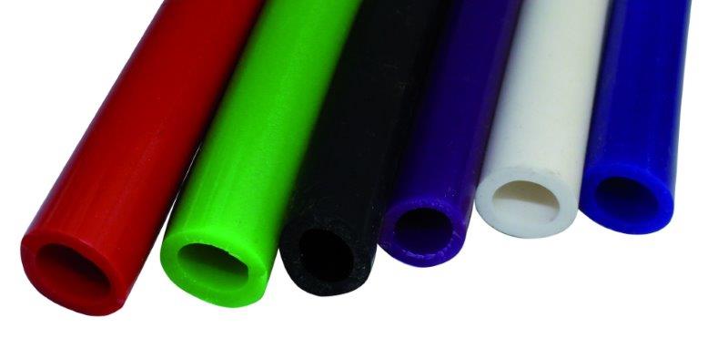 Tubo de silicone colorido